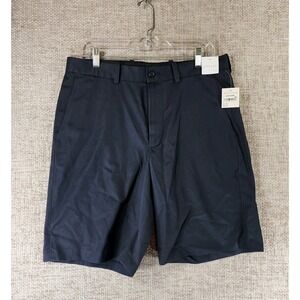 Nordstrom Shorts‎ Mens 33 Navy 100% Pima Cotton Chino Golf Preppy Classic NWT